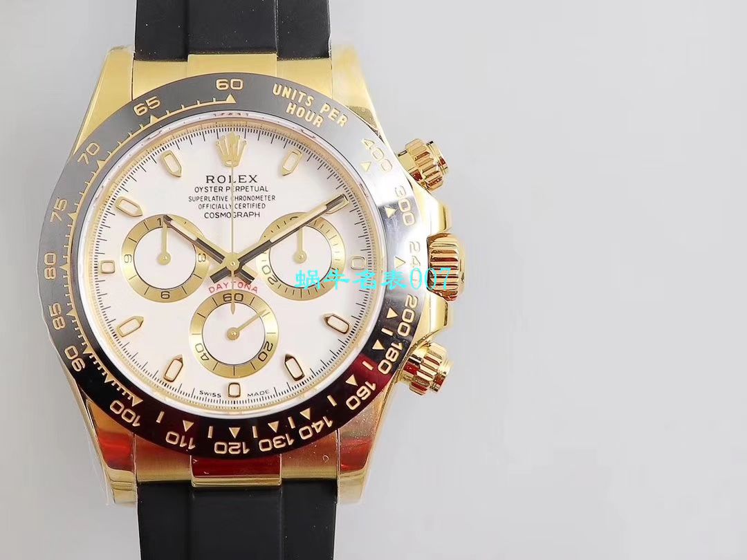 N厂迪通拿新品金迪余文乐同款全新订制版劳力士复刻高仿迪通拿超级Cal.4130自动上链机芯 / R521