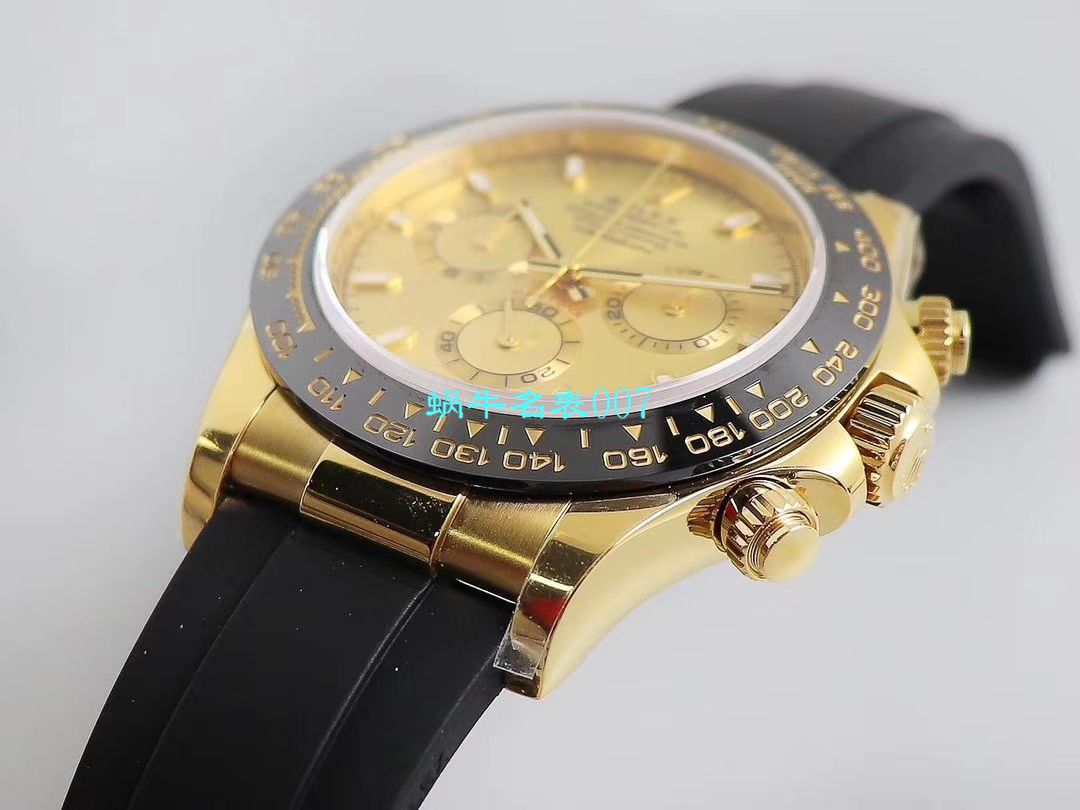 N厂迪通拿新品金迪余文乐同款全新订制版劳力士复刻高仿迪通拿超级Cal.4130自动上链机芯 / R521