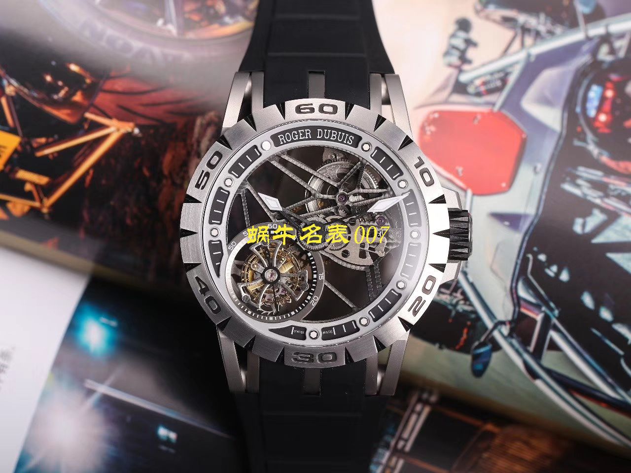 JB厂罗杰杜彼Excalibur Spidr（王者系列）顶级复刻高仿RDDBEX0545，RDDBEX0546，RDDBEX0479陀飞轮腕表 / LJ057