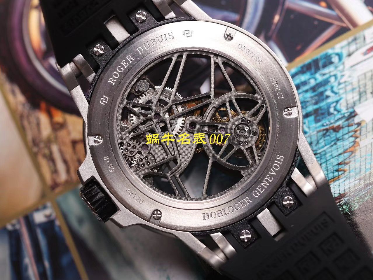 JB厂罗杰杜彼Excalibur Spidr（王者系列）顶级复刻高仿RDDBEX0545，RDDBEX0546，RDDBEX0479陀飞轮腕表 / LJ057