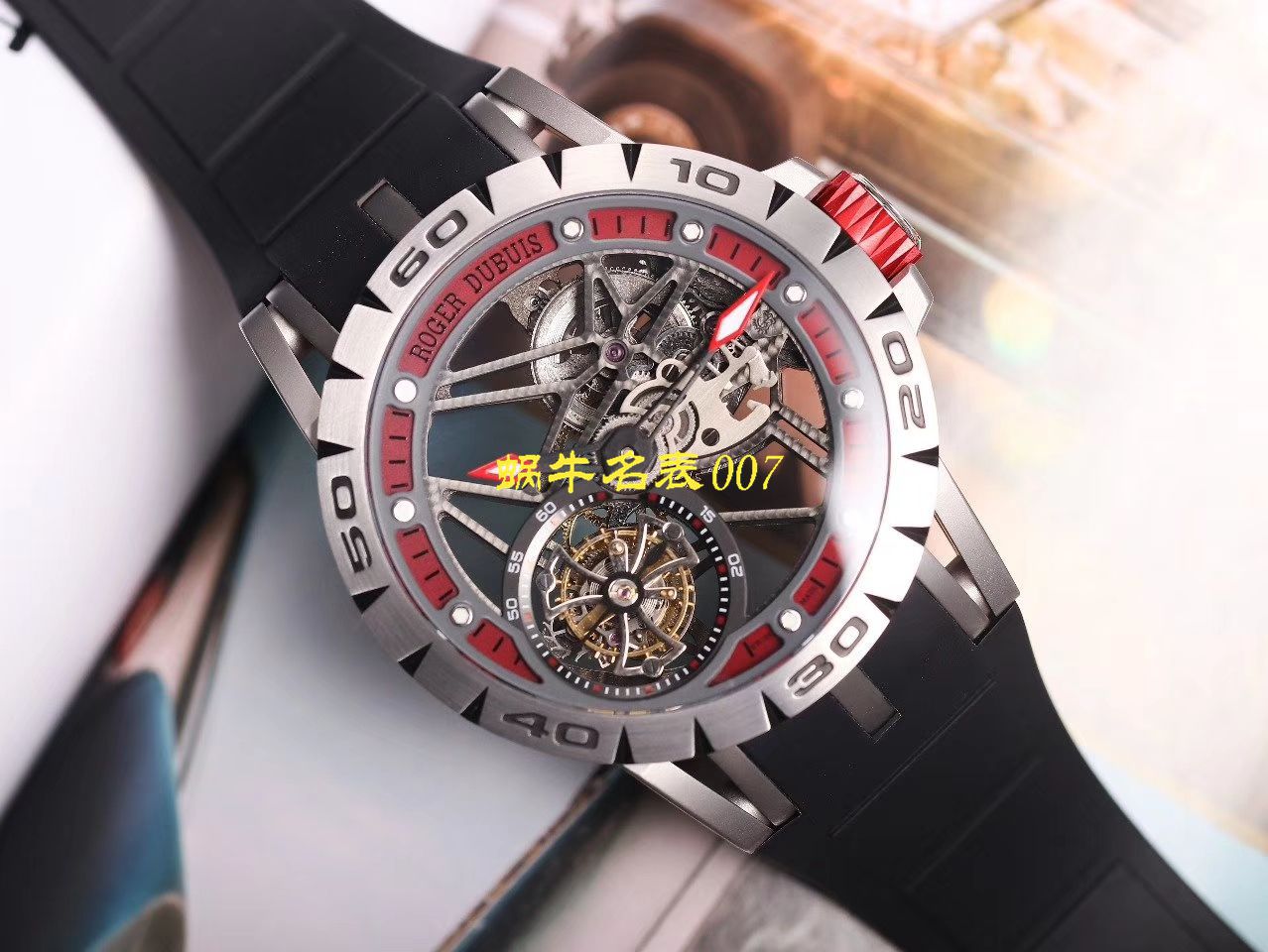 JB厂罗杰杜彼Excalibur Spidr（王者系列）顶级复刻高仿RDDBEX0545，RDDBEX0546，RDDBEX0479陀飞轮腕表 / LJ057
