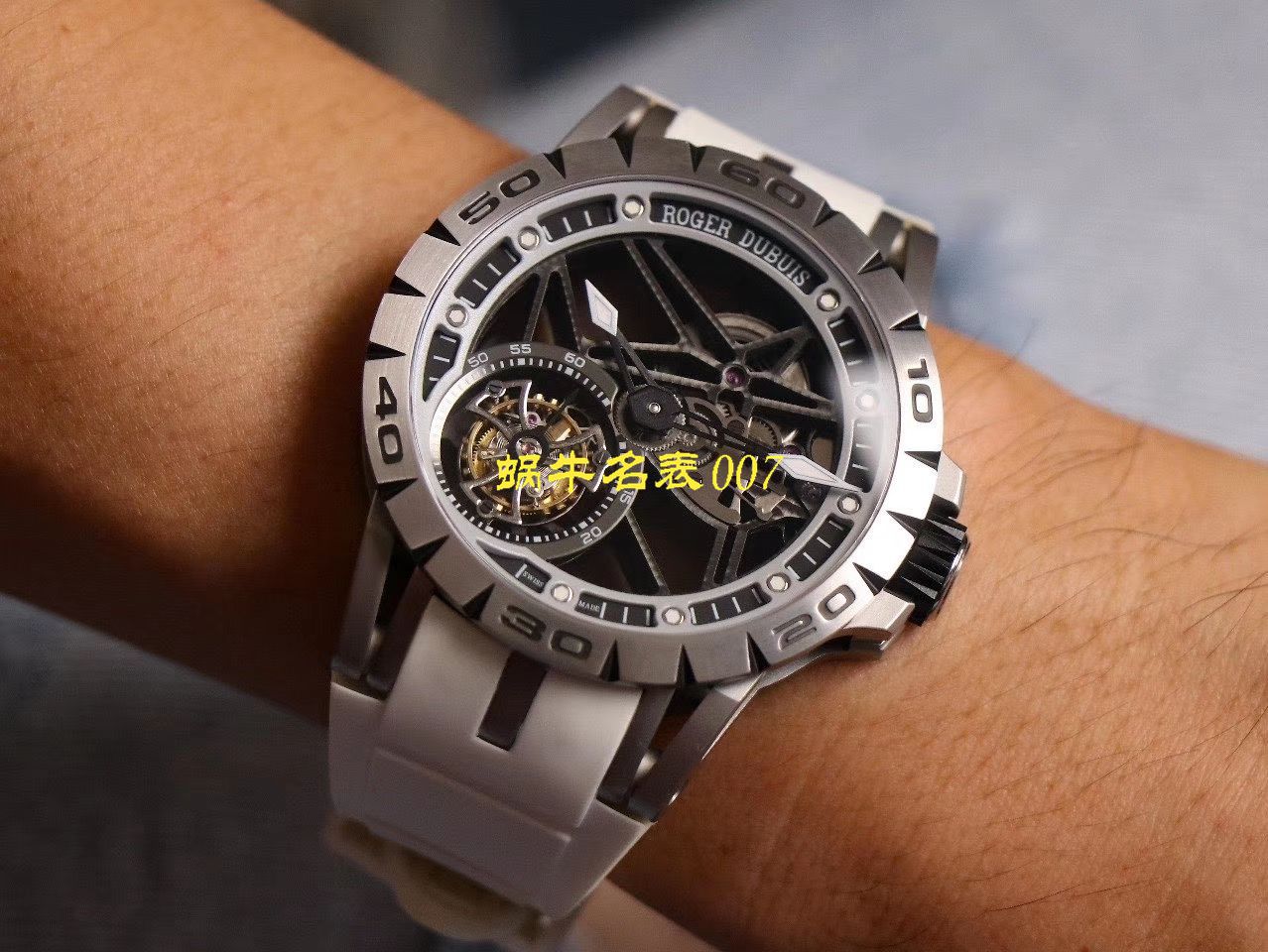 JB厂罗杰杜彼Excalibur Spidr（王者系列）顶级复刻高仿RDDBEX0545，RDDBEX0546，RDDBEX0479陀飞轮腕表 / LJ057