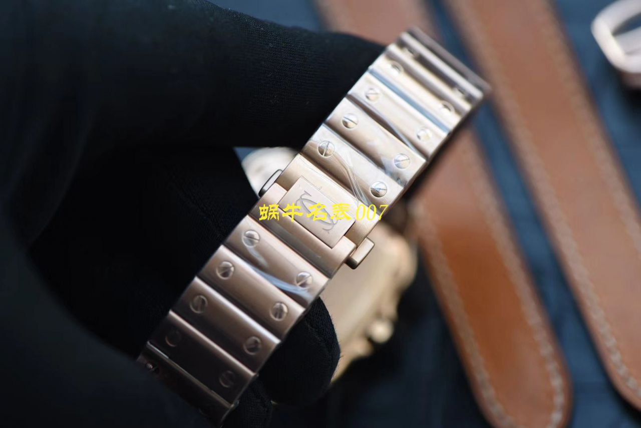 HBBV6厂新款一比一复刻高仿卡地亚山度士女装表圈镶WJSA0010,WJSA0007中号女表 / K237