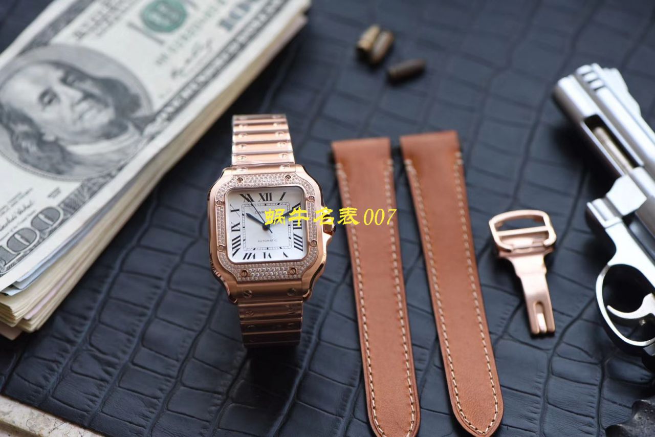 【V6厂CARTIER复刻表高仿女装】卡地亚山度士 SANTOS系列WJSA0007腕表 / K238