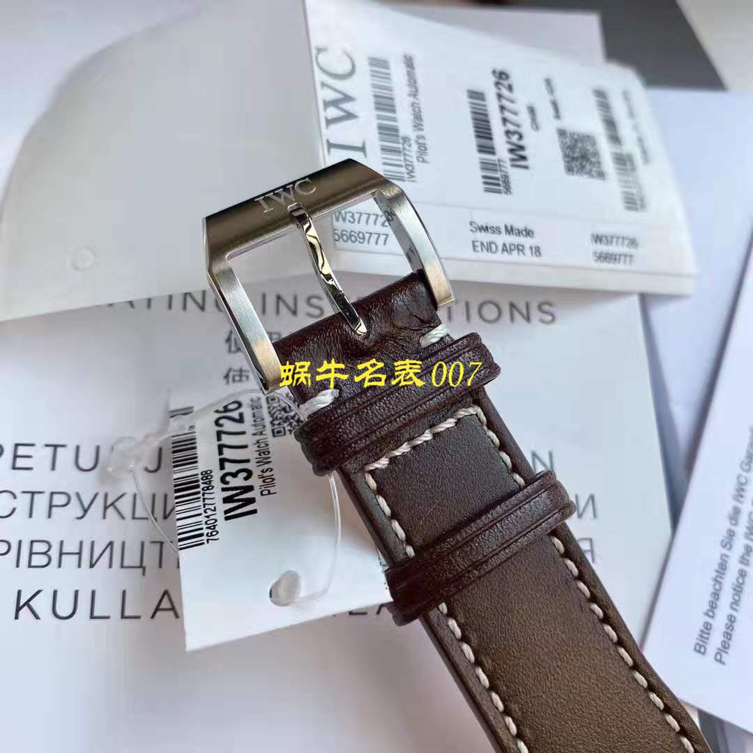 【视频测评新‎款首发‎！硬货！渠‎道出‎口订​单​！原单】IWC万国表飞行员系列IW377726腕表 / WG511