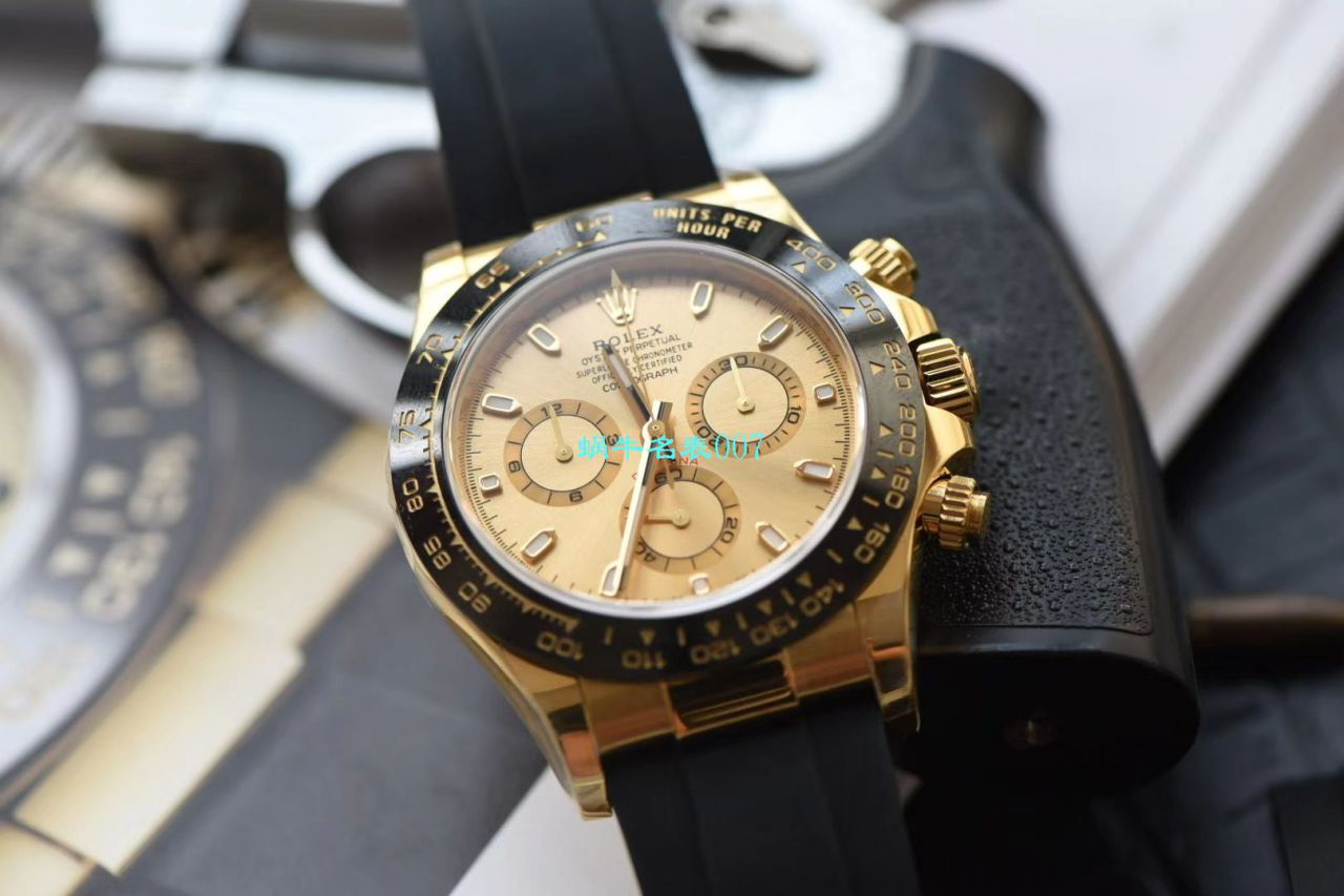 【N厂最新复刻表余文乐同款黄金熊猫迪超级4130】劳力士宇宙计型迪通拿高仿M116518ln-0048腕表 / R271