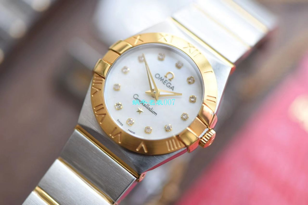 【8848厂官网复刻表】欧米茄女装星座小号24/27mm 超级版本2粒南非真钻镶嵌字面 / M661