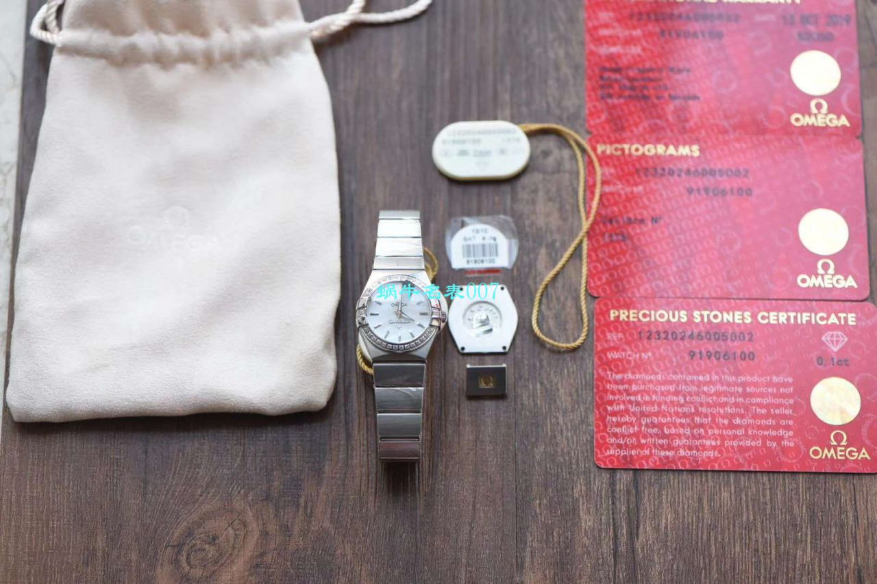 【8848厂官网复刻表】欧米茄女装星座小号24/27mm 超级版本2粒南非真钻镶嵌字面 / M661