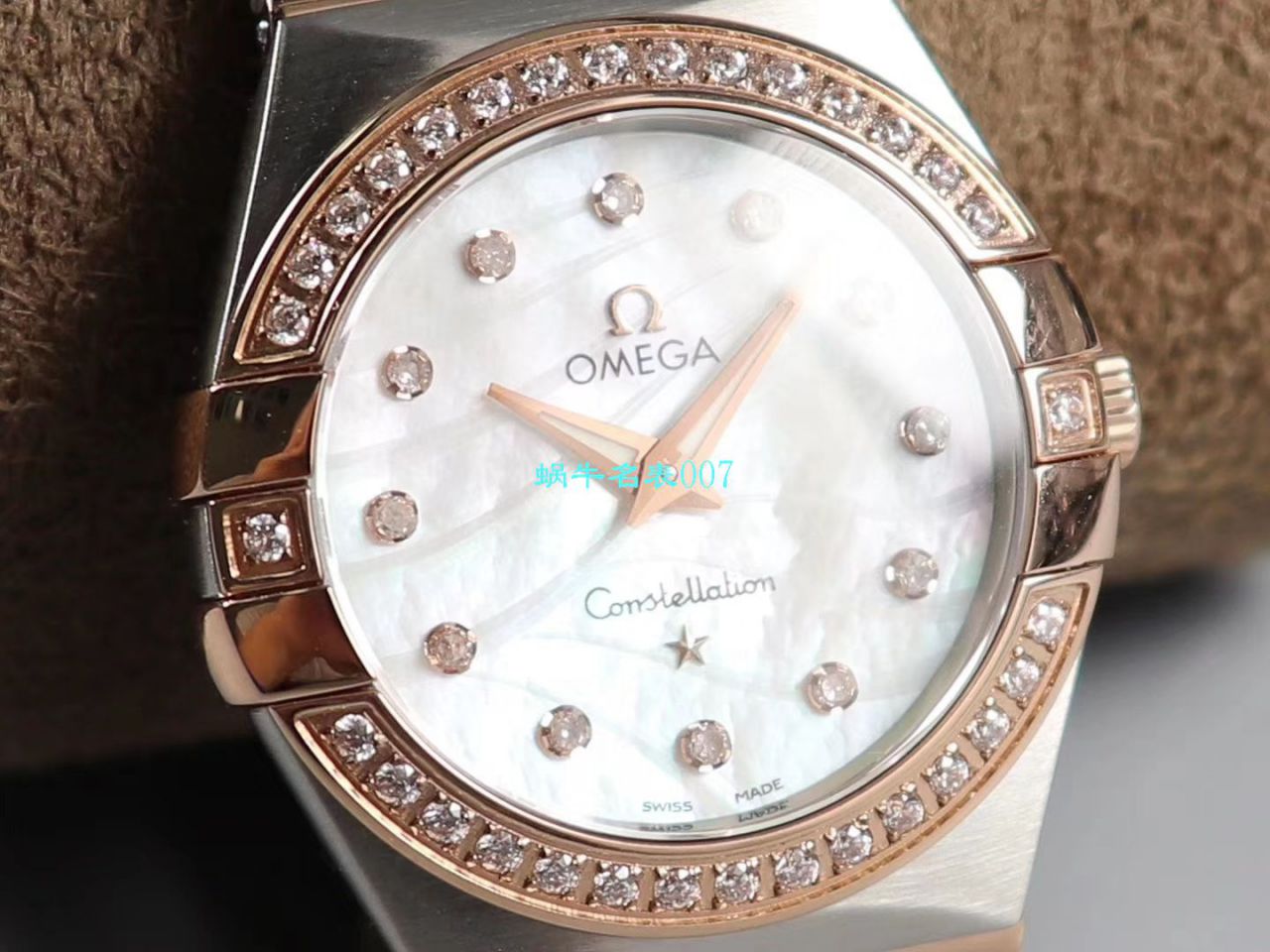 【8848厂官网复刻表】欧米茄女装星座小号24/27mm 超级版本2粒南非真钻镶嵌字面 / M661