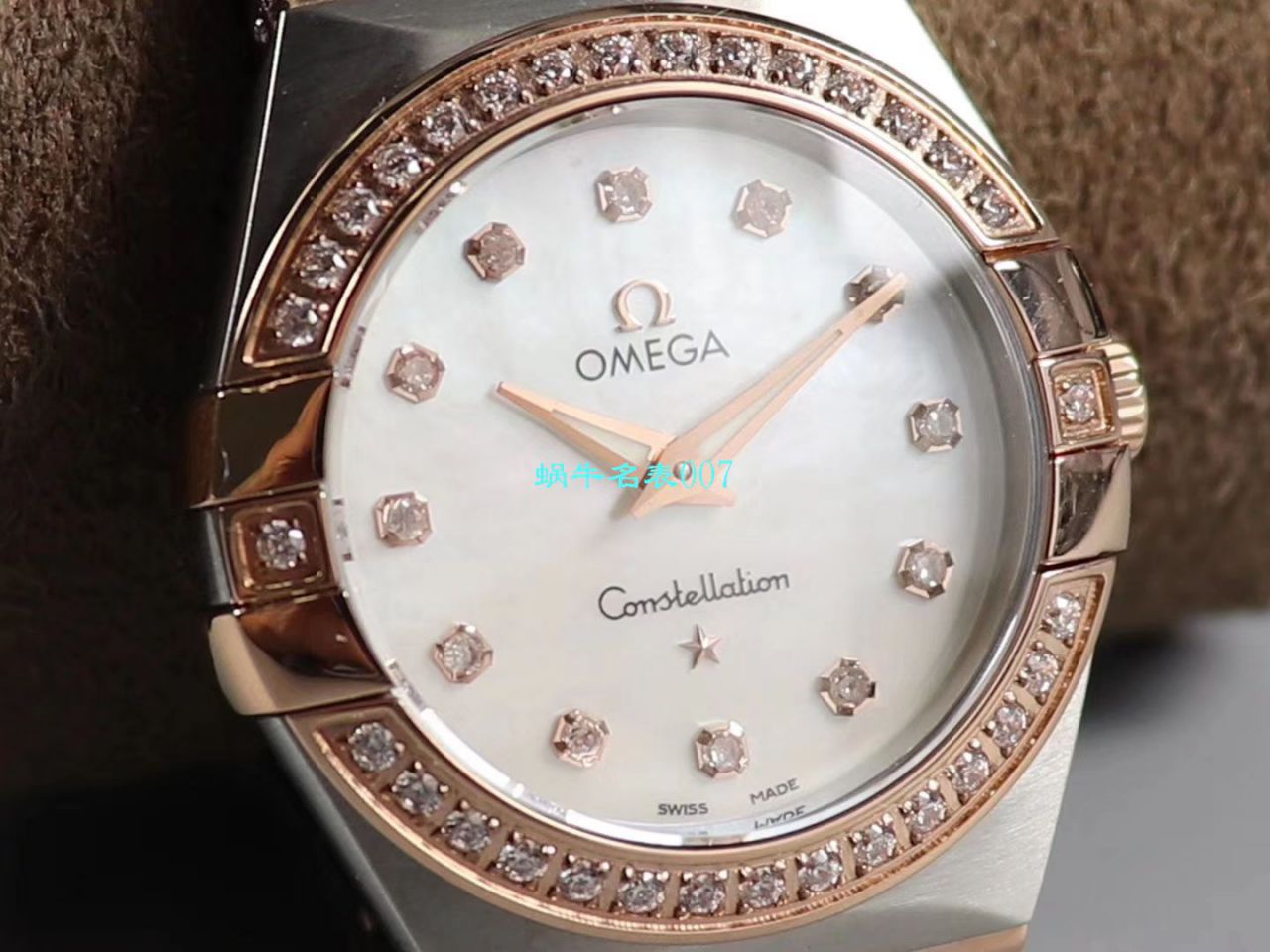 【8848厂官网复刻表】欧米茄女装星座小号24/27mm 超级版本2粒南非真钻镶嵌字面 / M661