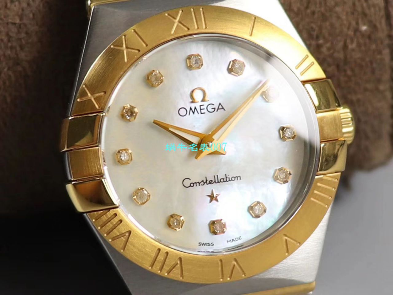 【8848厂官网复刻表】欧米茄女装星座小号24/27mm 超级版本2粒南非真钻镶嵌字面 / M661