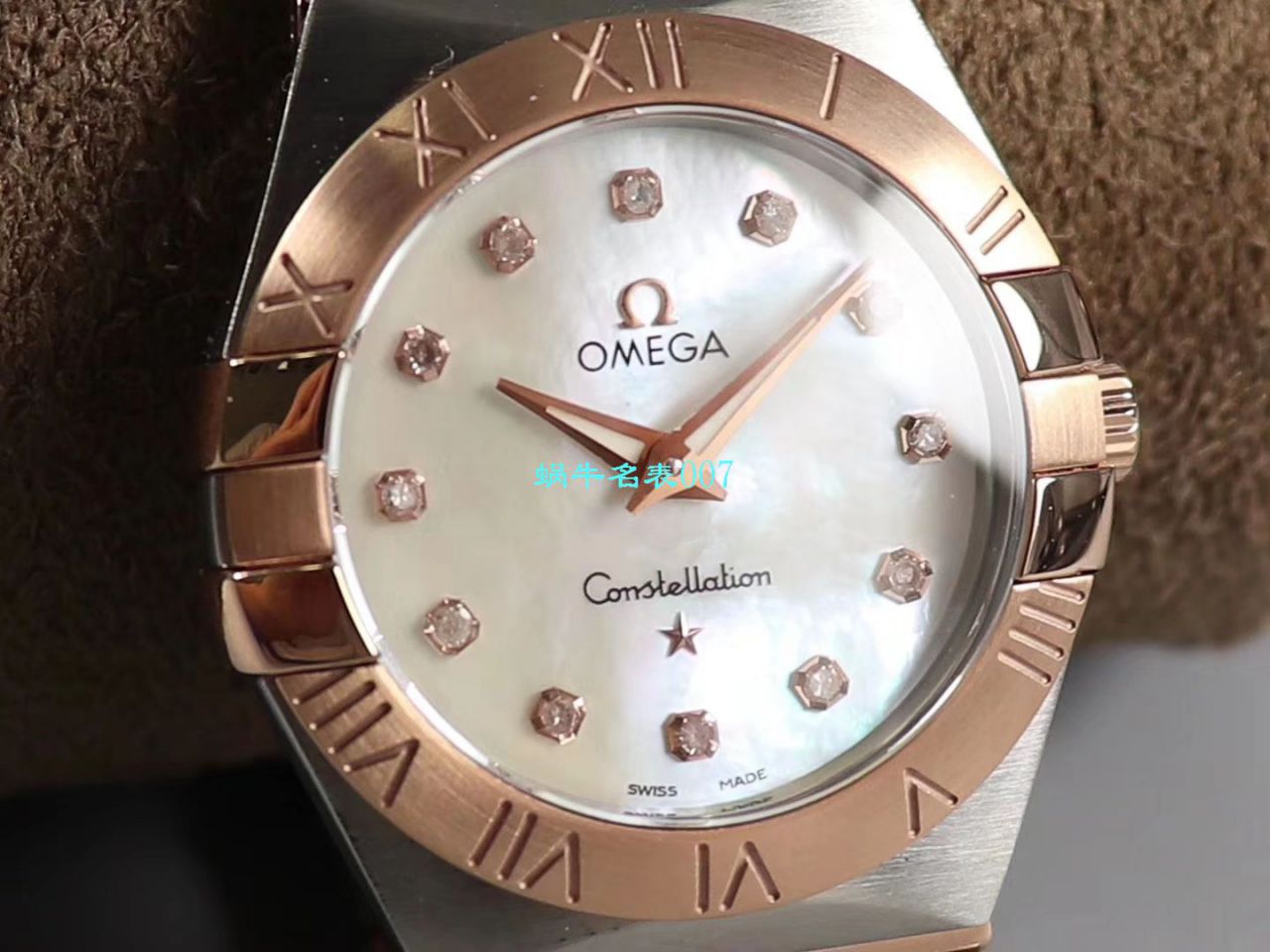 【8848厂官网复刻表】欧米茄女装星座小号24/27mm 超级版本2粒南非真钻镶嵌字面 / M661