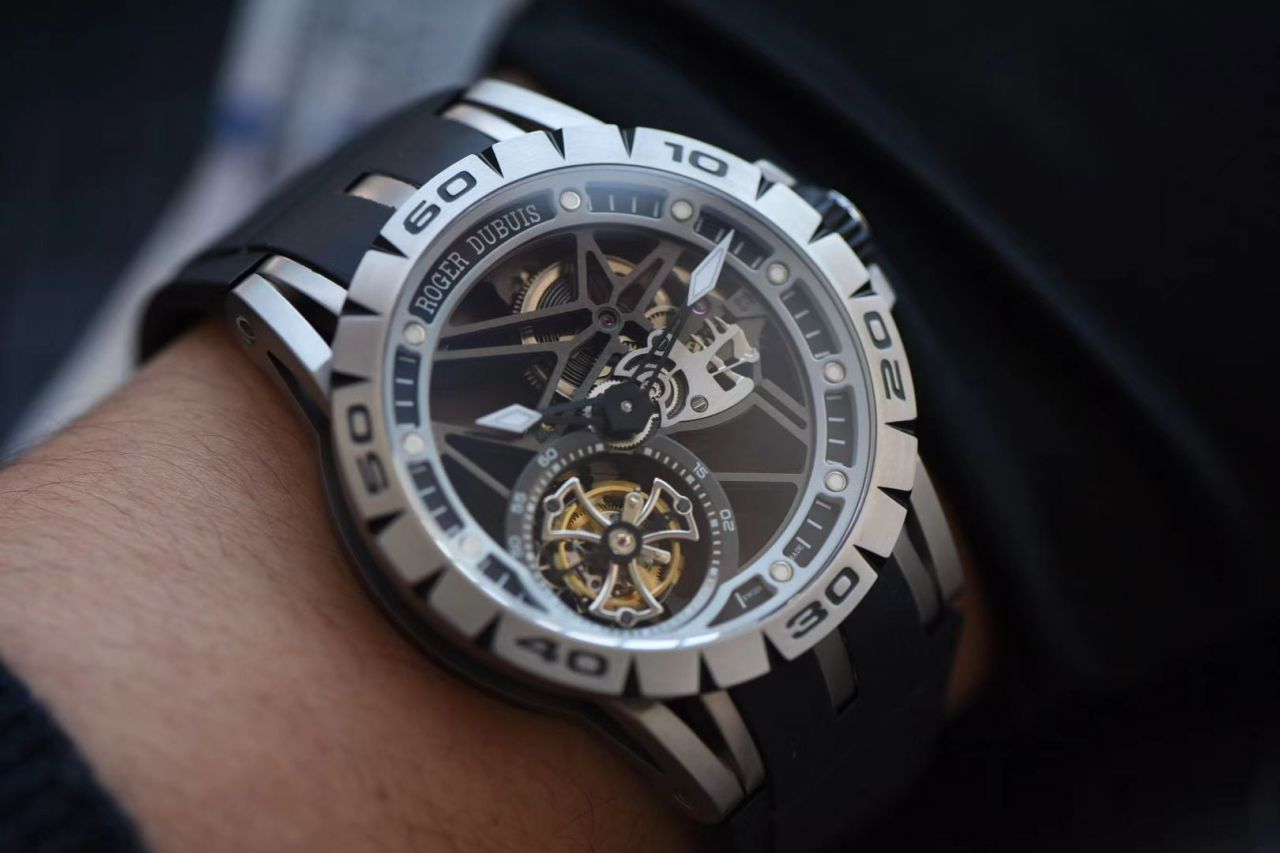JB厂罗杰杜彼Excalibur Spidr（王者系列）顶级复刻高仿RDDBEX0545，RDDBEX0546，RDDBEX0479陀飞轮腕表 / LJ057