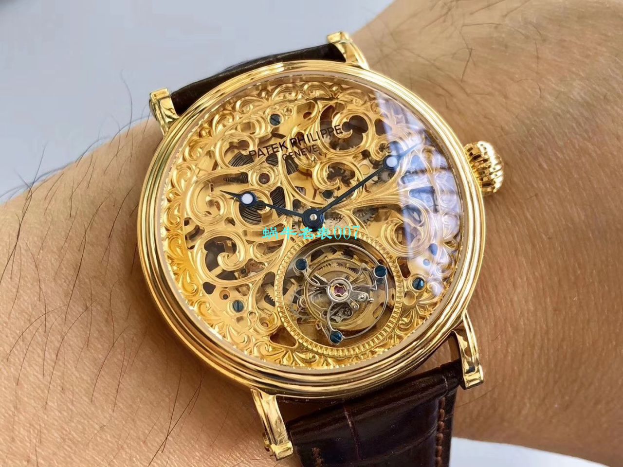 【小贵】少量来货，新品上市❗最新款 私人专属定制百达翡丽镂空陀飞轮手表 / BD256