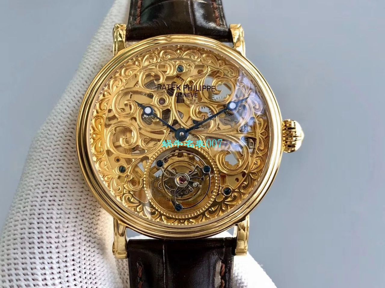 【小贵】少量来货，新品上市❗最新款 私人专属定制百达翡丽镂空陀飞轮手表 / BD256