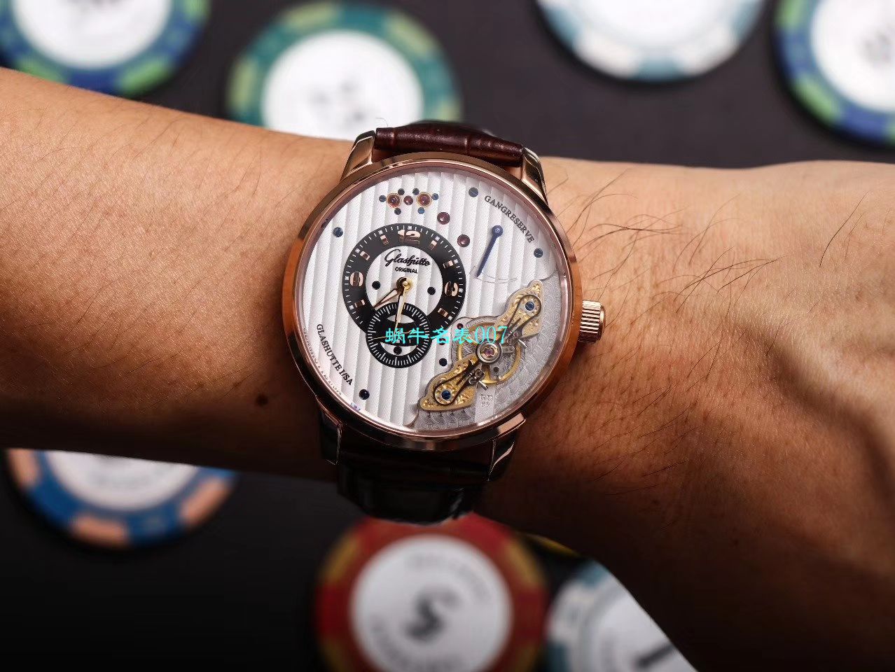 【TZ厂超A精高仿手表】格拉苏蒂原创偏心系列1-91-02-01-05-30腕表 / GLA058