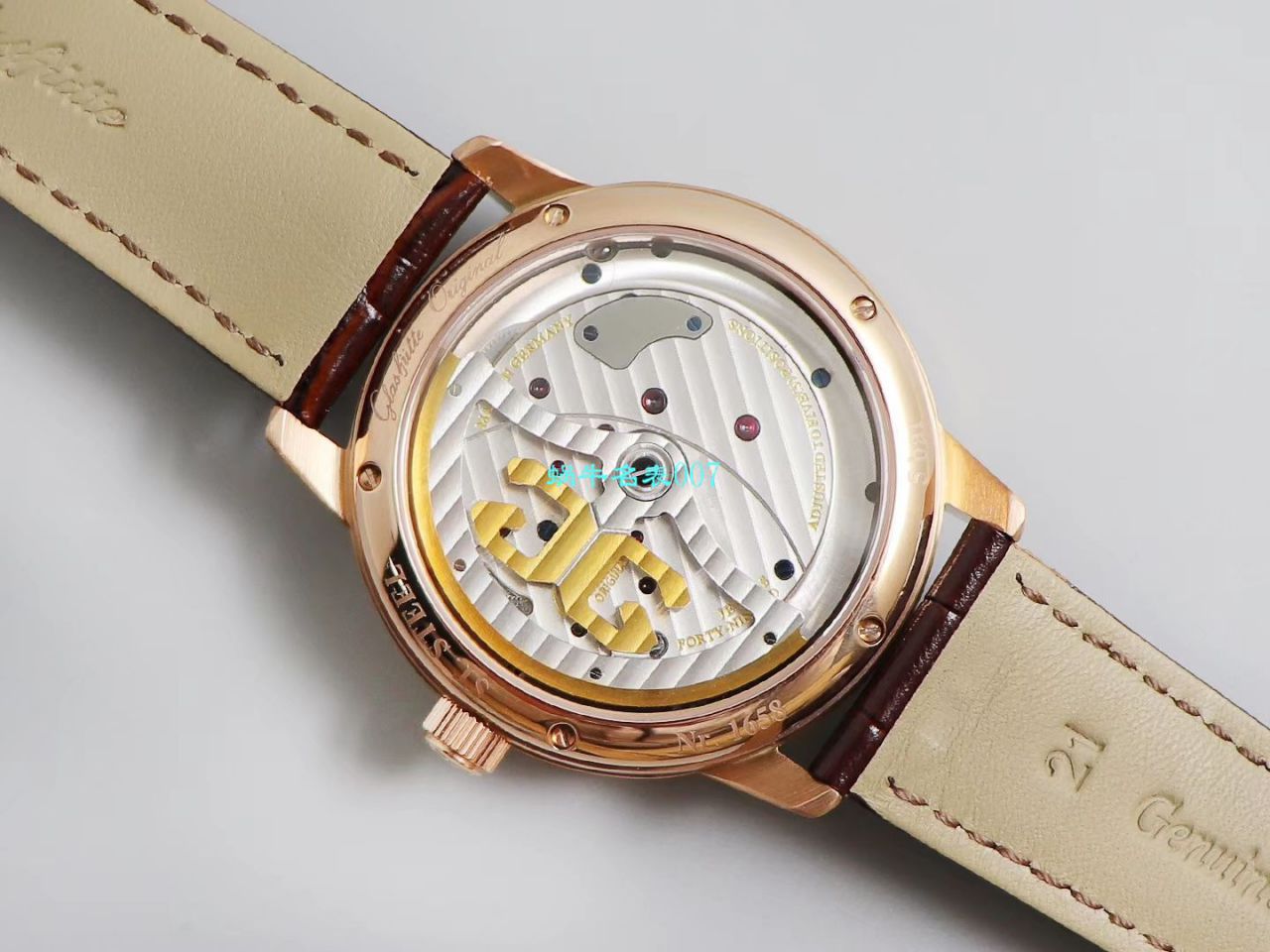 【TZ厂超A精高仿手表】格拉苏蒂原创偏心系列1-91-02-01-05-30腕表 / GLA058