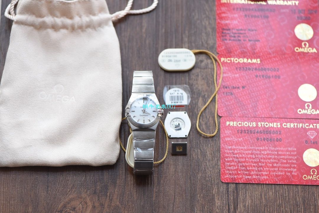 【8848厂超A精仿手表】欧米茄星座女装24、27毫米123.20.27.60.55.001腕表 / M663