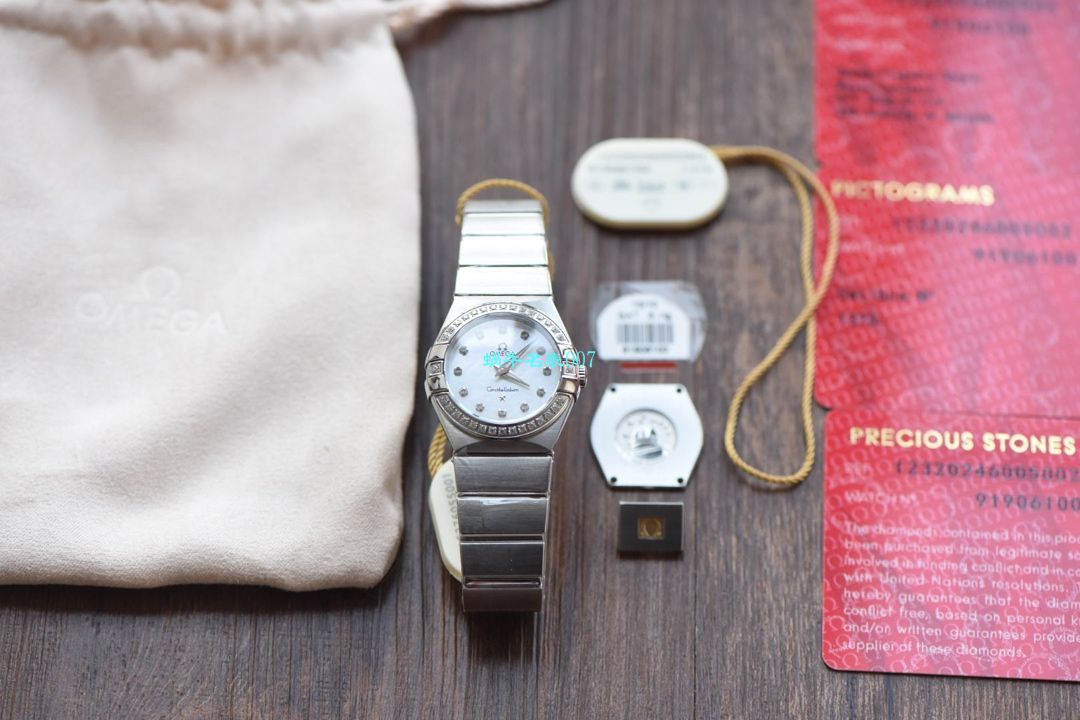 【8848厂超A精仿手表】欧米茄星座女装24、27毫米123.20.27.60.55.001腕表 / M663