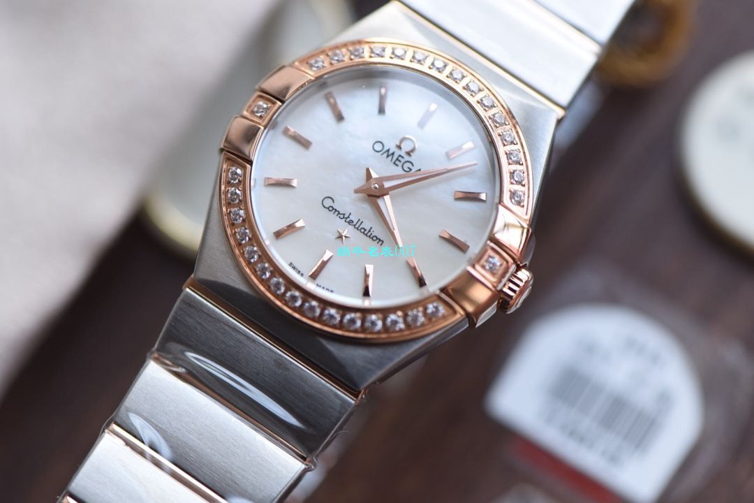 【8848厂超A精仿手表】欧米茄星座女装24、27毫米123.20.27.60.55.001腕表 / M663