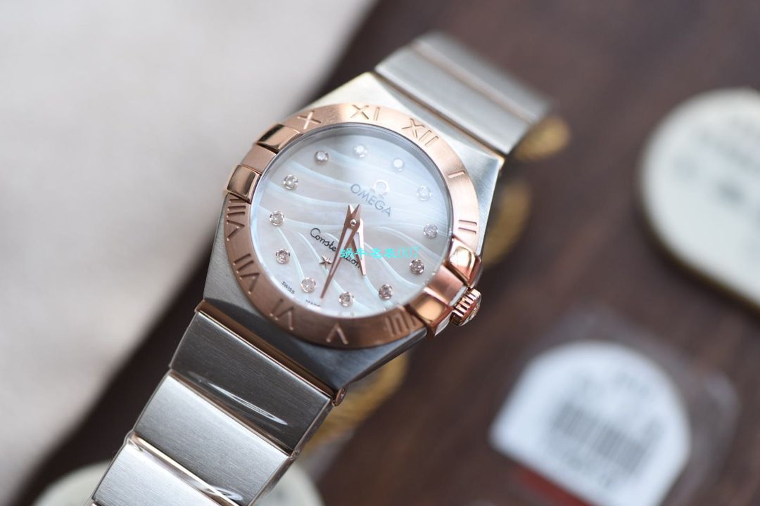 【8848厂超A精仿手表】欧米茄星座女装24、27毫米123.20.27.60.55.001腕表 / M663