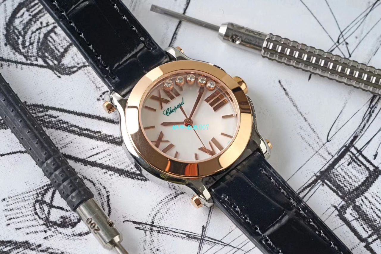 【ZF厂复刻高仿女表】萧邦HAPPY DIAMONDS系列278509-6001，278509-3001腕表 / XB053