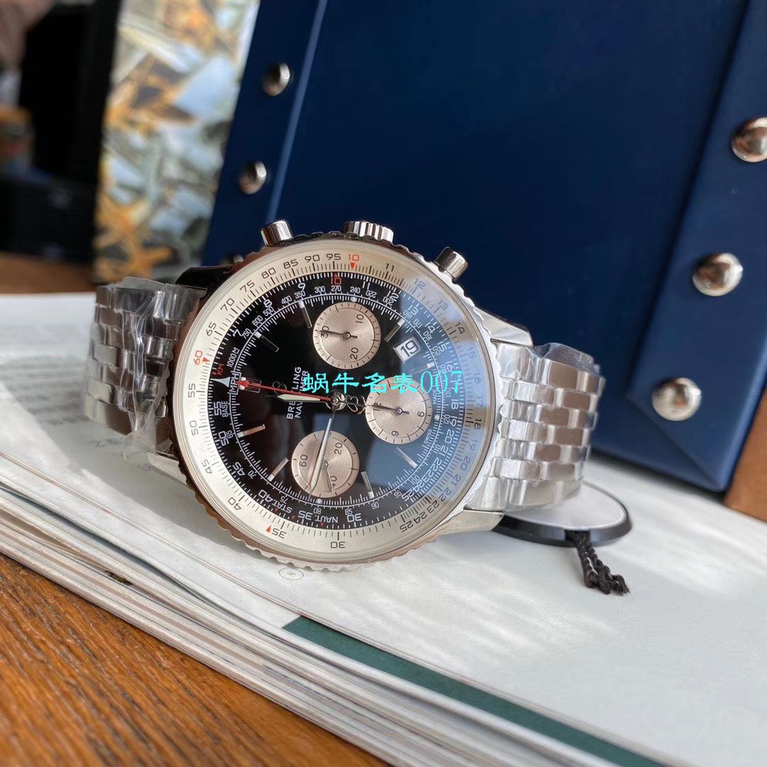 【渠道原单百年经典！】百年灵航空计时1B01计时腕表43系列AB0121211B1A1腕表 / BL137