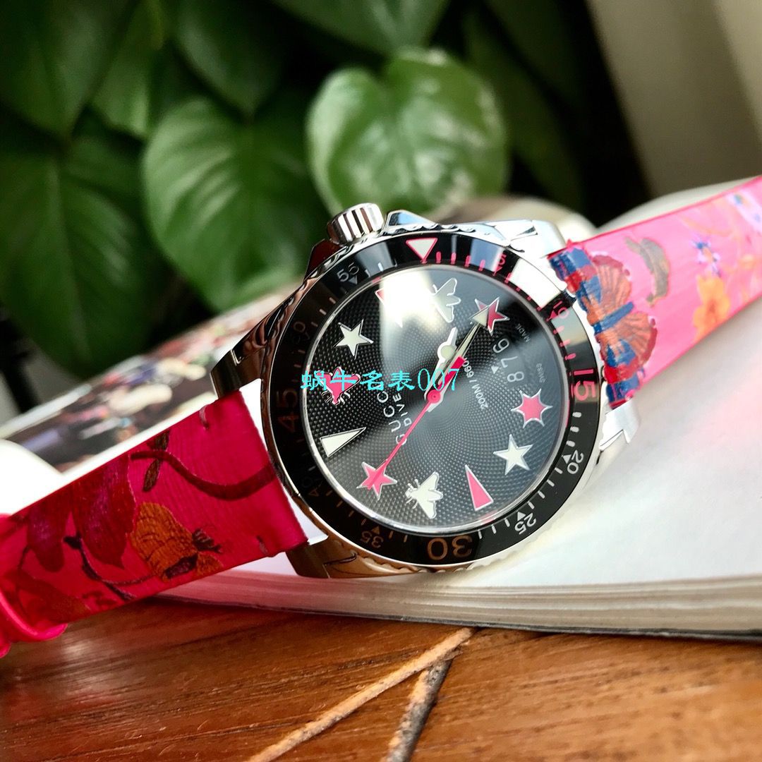 硬货来袭渠道原单，独家Gucci骚粉面水鬼新款腕表！40MM 男女均可戴 / GUCCIKK20