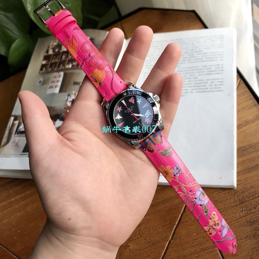 硬货来袭渠道原单，独家Gucci骚粉面水鬼新款腕表！40MM 男女均可戴 / GUCCIKK20