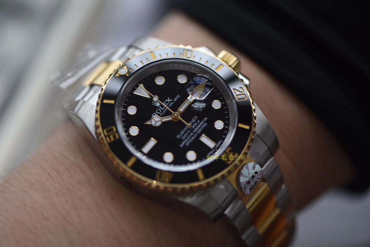 【AR厂官网超A高仿V3版本】劳力士潜航者型系列116613LB-97203，116613-LN-97203间金蓝黑腕表 / R258
