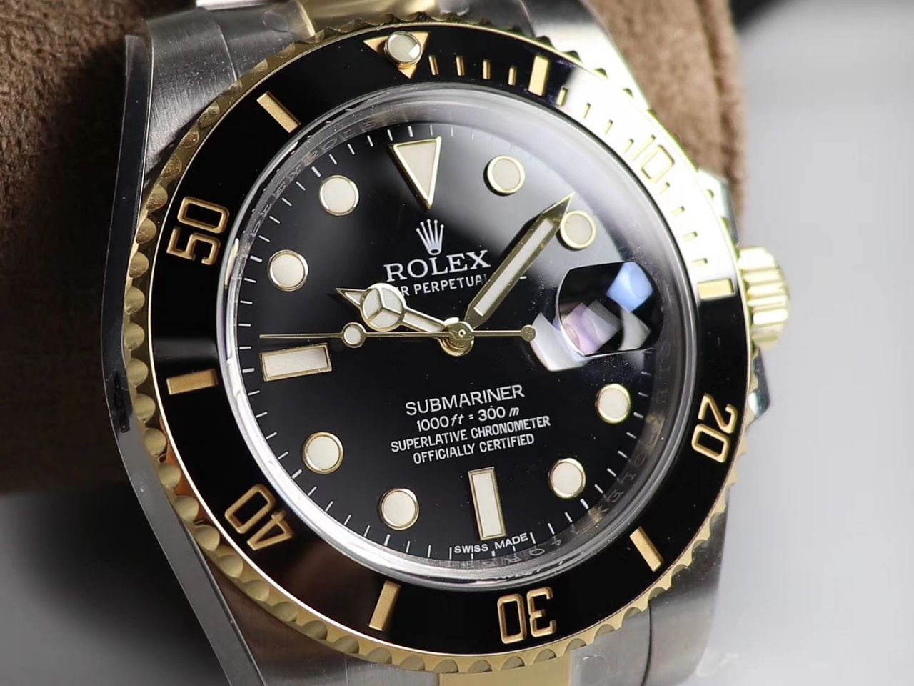 【AR厂官网超A高仿V3版本】劳力士潜航者型系列116613LB-97203，116613-LN-97203间金蓝黑腕表 / R258