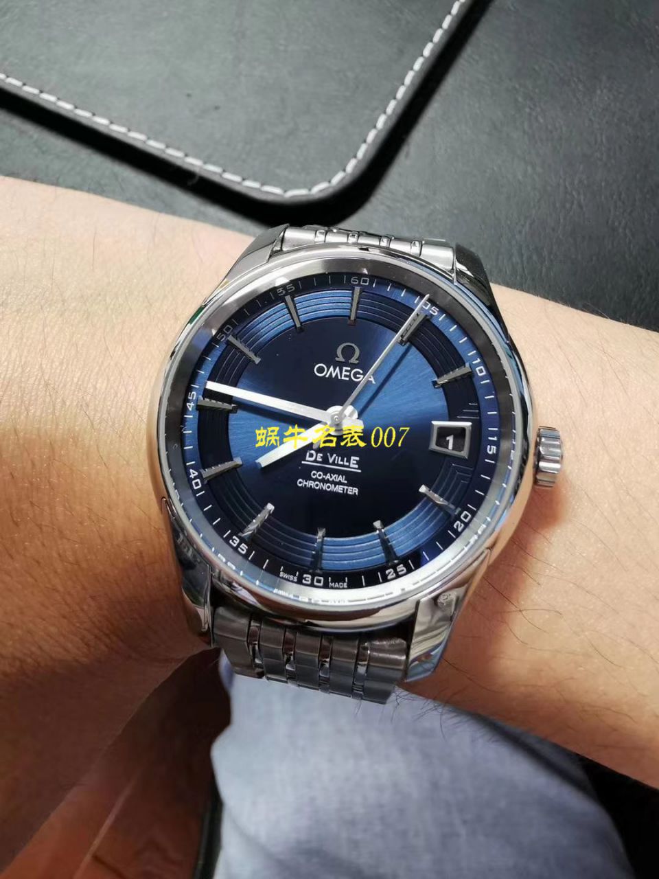 【视频评测】VS欧米茄碟飞一比一超A复刻高仿手表431.33.41.21.03.001（明亮之蓝） / M378