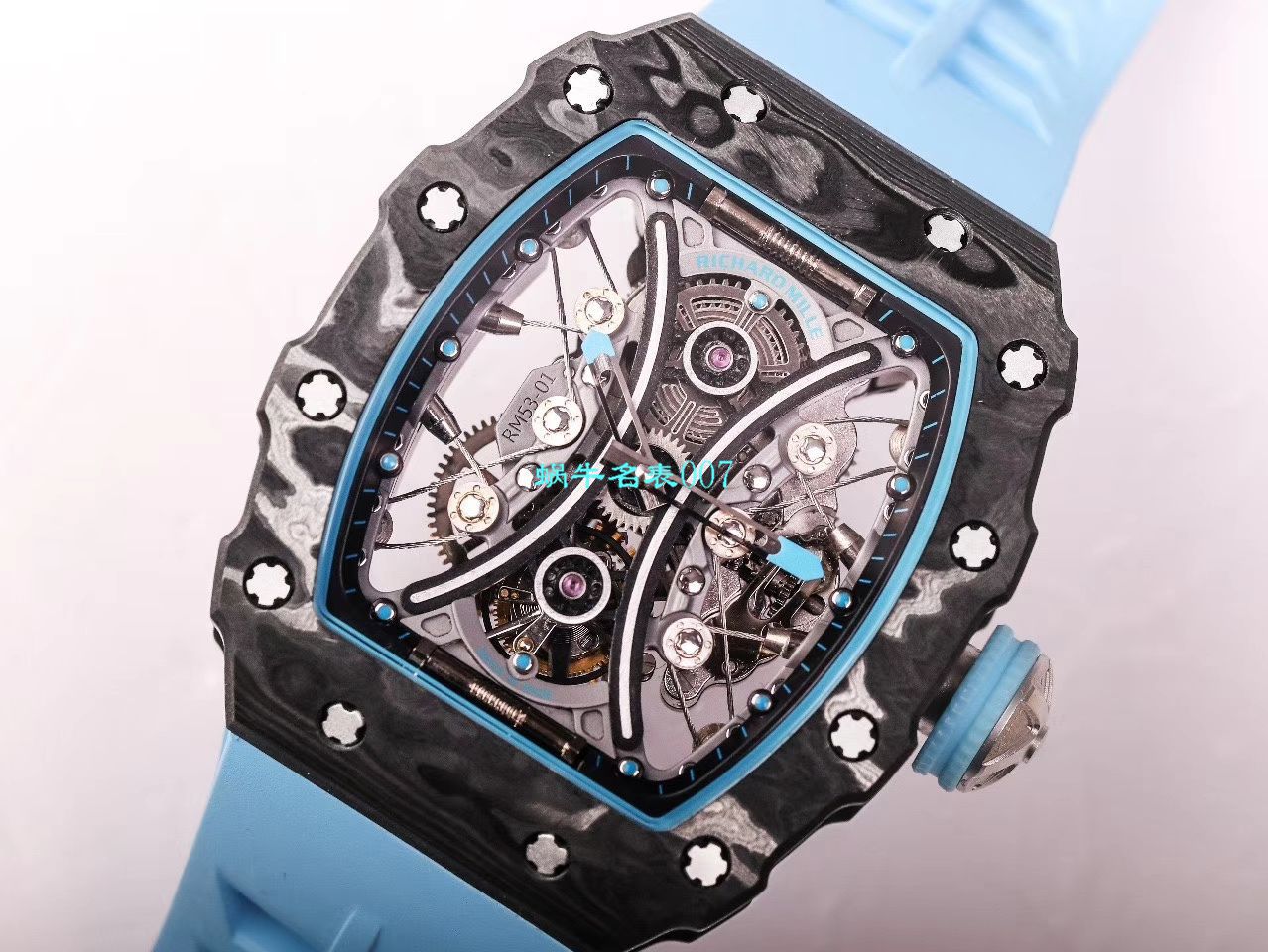 【JB厂理查德米勒复刻高仿手表】Richard Mille男士系列RM 53-01 PABLO MAC DONOUGH陀飞轮腕表 / RM 53-01