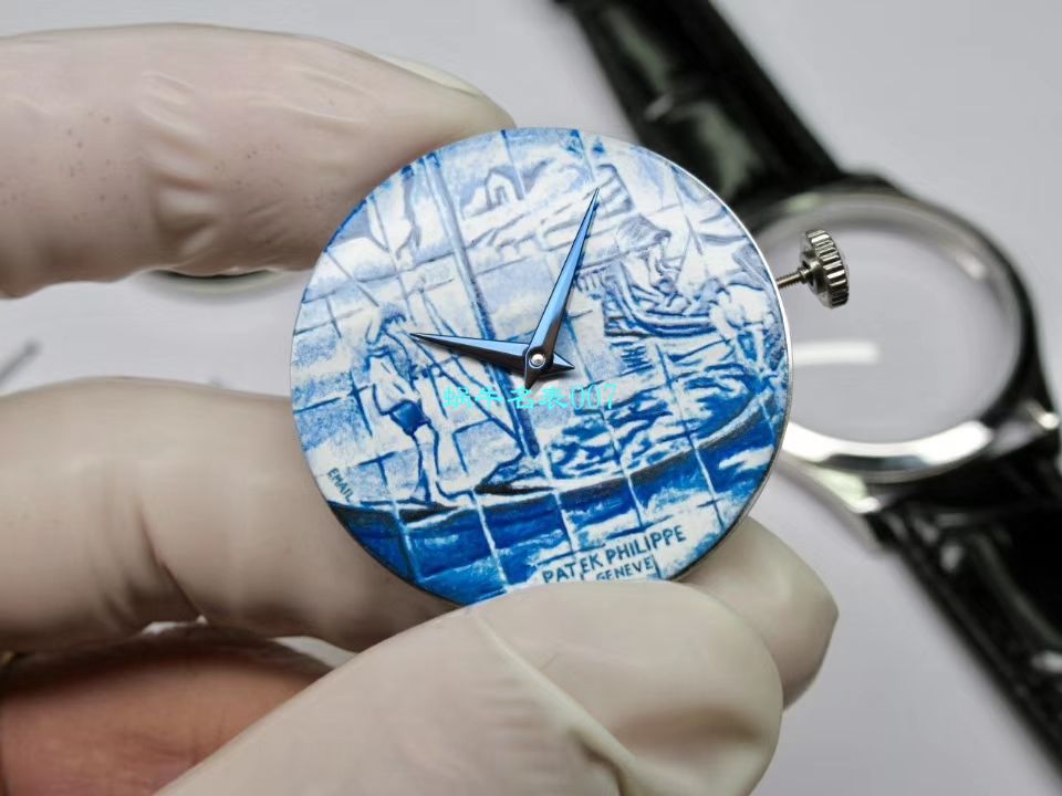 FL厂真微绘珐琅工艺复刻高仿表百达翡丽5089G-061《太加斯河上垂钓》、5089G-062《一天的收货》 / BD263