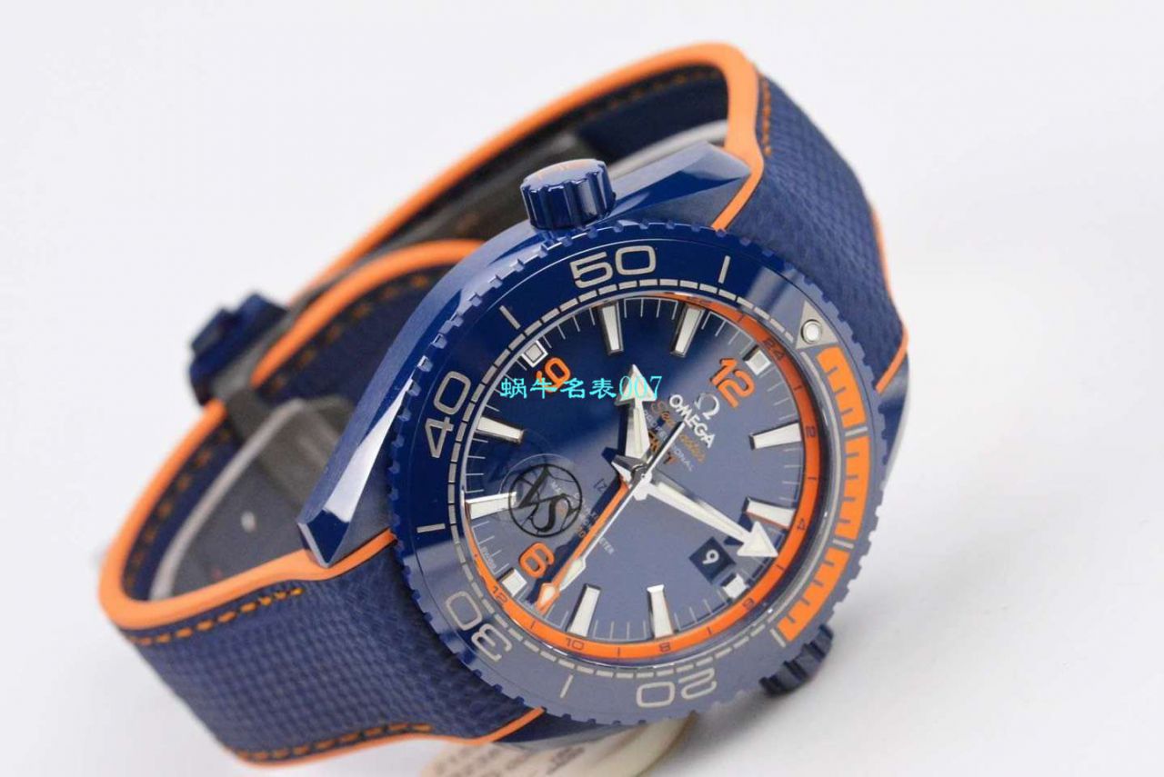 VS厂碧海之蓝欧米茄海马GMT海洋宇宙45.5毫米顶级复刻高仿215.92.46.22.03.001腕表 / M669