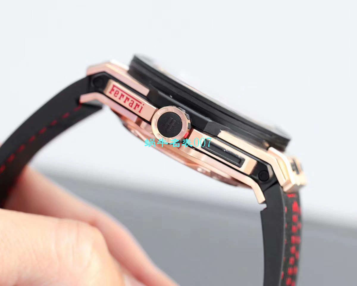 V6厂王金降临顶级复刻宇舶法拉利Hublot  Ferrari Titanium F7系列401.OQ.0123.VR腕表 / YUB078V6
