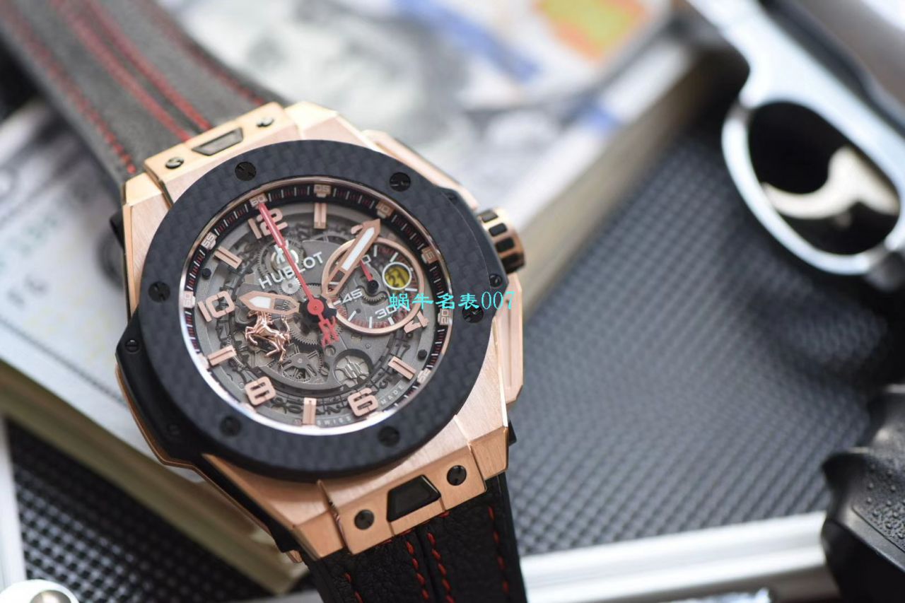 V6厂王金降临顶级复刻宇舶法拉利Hublot  Ferrari Titanium F7系列401.OQ.0123.VR腕表 / YUB078V6