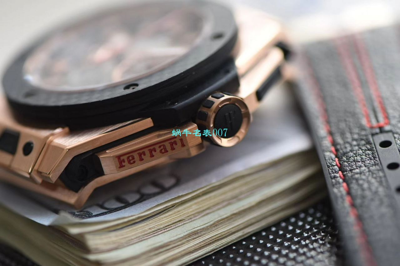 V6厂王金降临顶级复刻宇舶法拉利Hublot  Ferrari Titanium F7系列401.OQ.0123.VR腕表 / YUB078V6