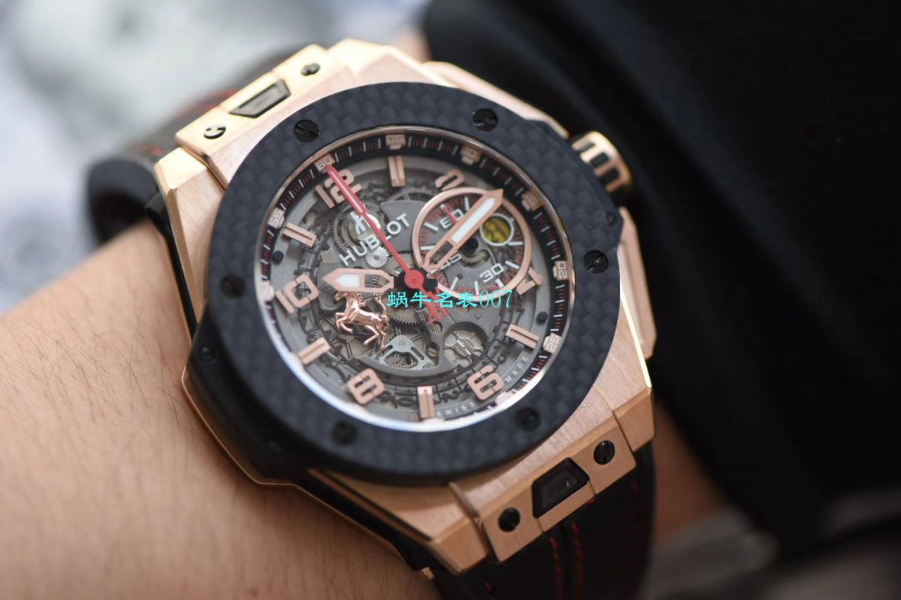 V6厂王金降临顶级复刻宇舶法拉利Hublot  Ferrari Titanium F7系列401.OQ.0123.VR腕表 / YUB078V6