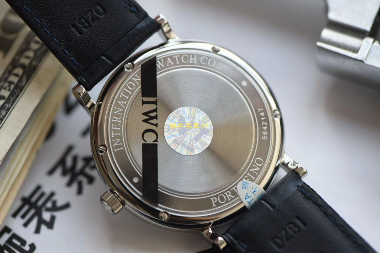  V7厂超A复刻IWC万国柏涛菲诺高仿IW356512新款蓝面波涛小镇底盖 / WG513