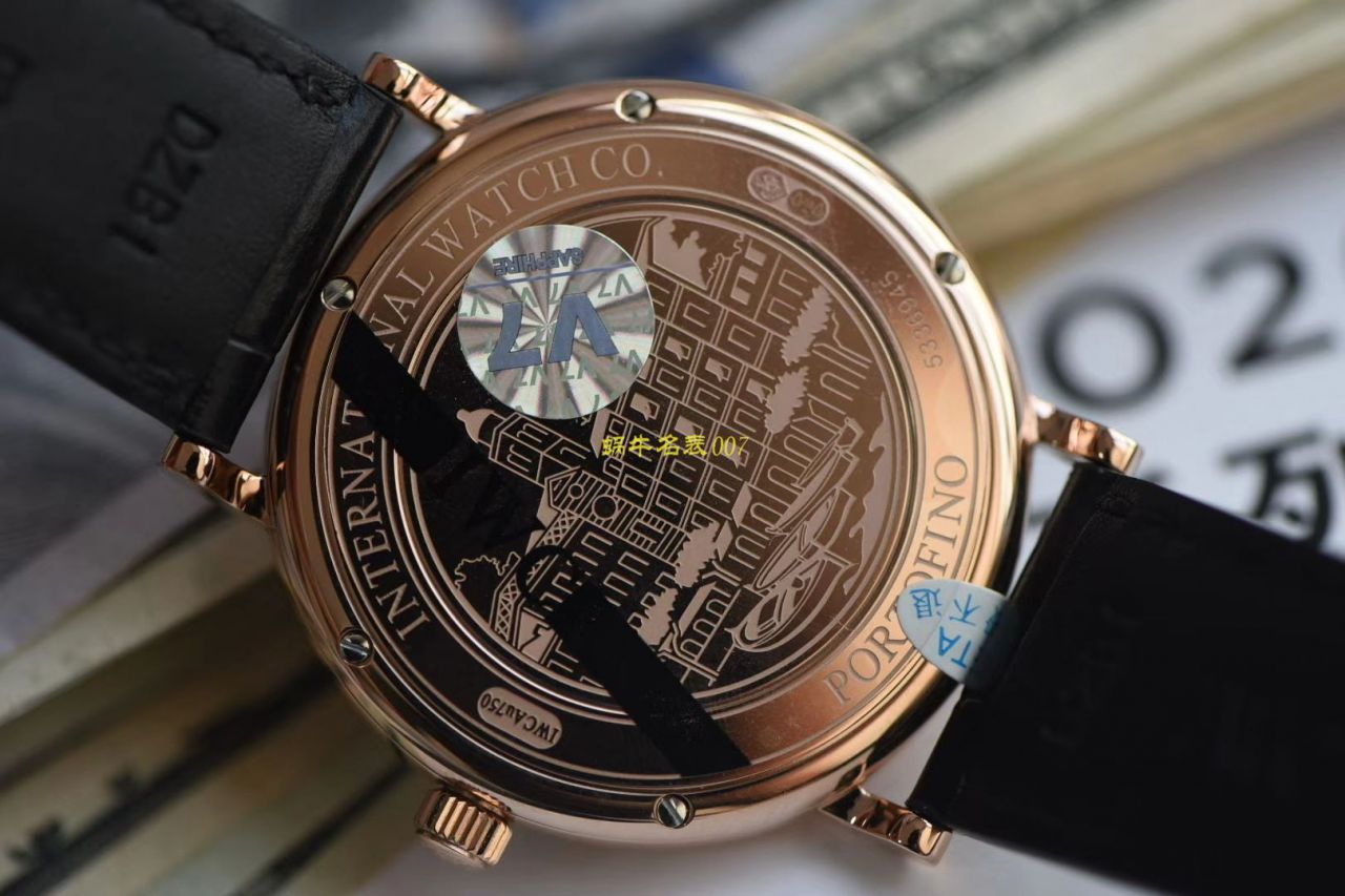  V7厂超A复刻IWC万国柏涛菲诺高仿IW356512新款蓝面波涛小镇底盖 / WG513