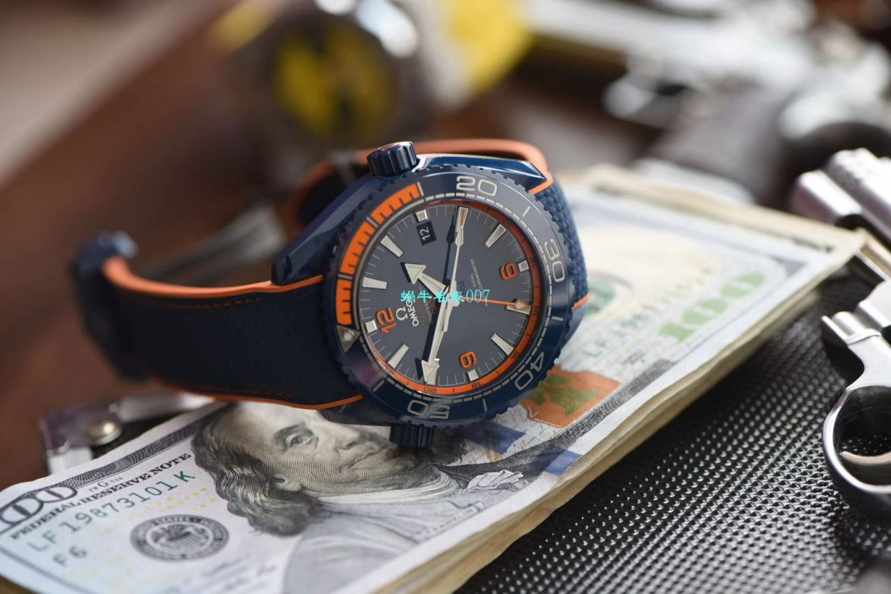 VS厂碧海之蓝欧米茄海马GMT海洋宇宙45.5毫米顶级复刻高仿215.92.46.22.03.001腕表 / M669