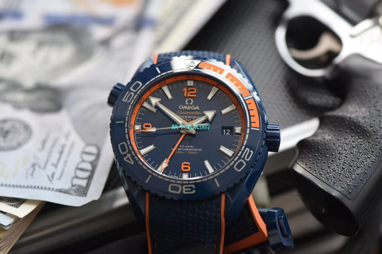 VS厂碧海之蓝欧米茄海马GMT海洋宇宙45.5毫米顶级复刻高仿215.92.46.22.03.001腕表 / M669