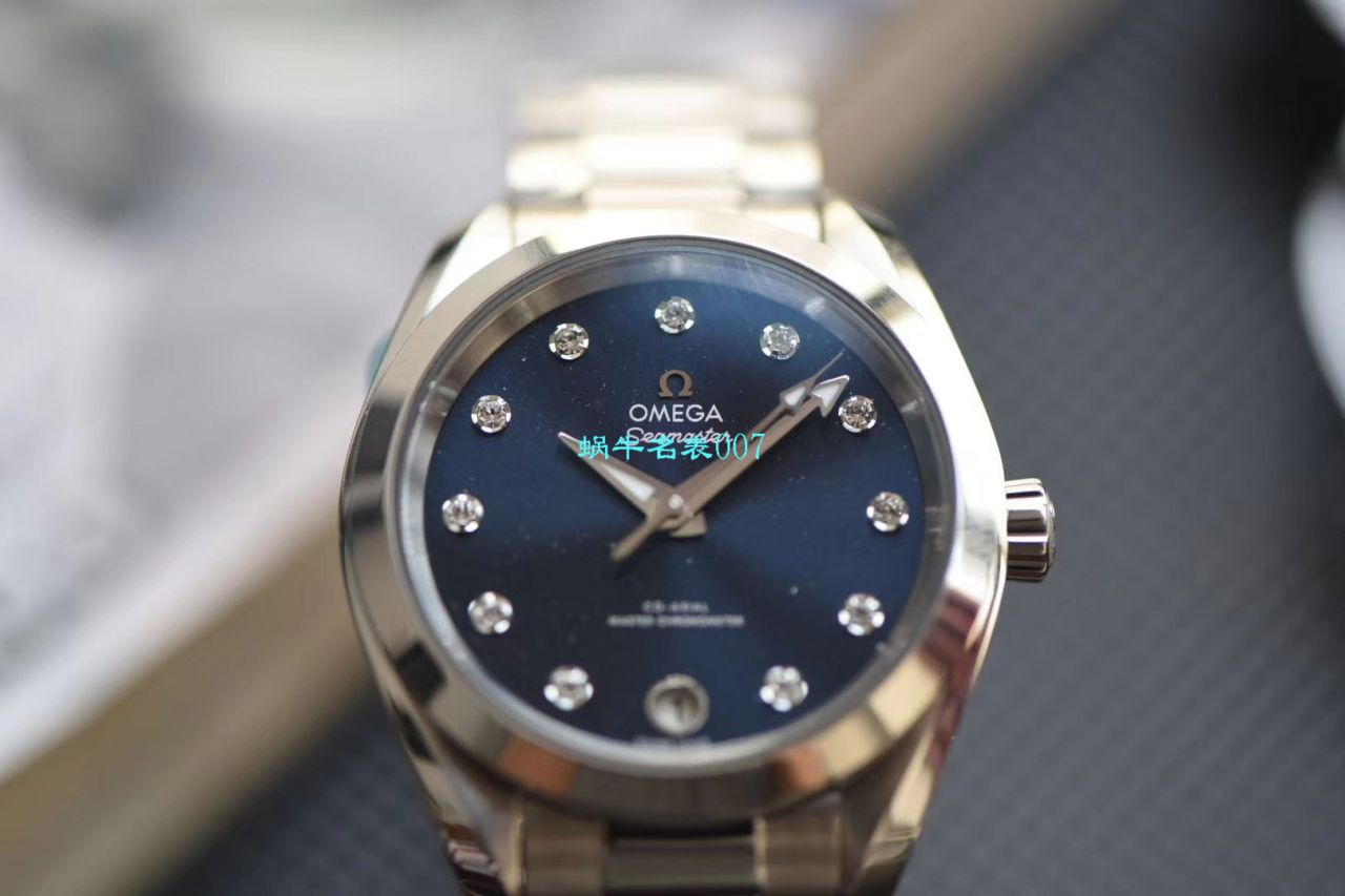 视频评测女装推荐VS厂顶级复刻高仿版本OMEGA欧米茄海马AQUA TERRA 150米新款 / M672