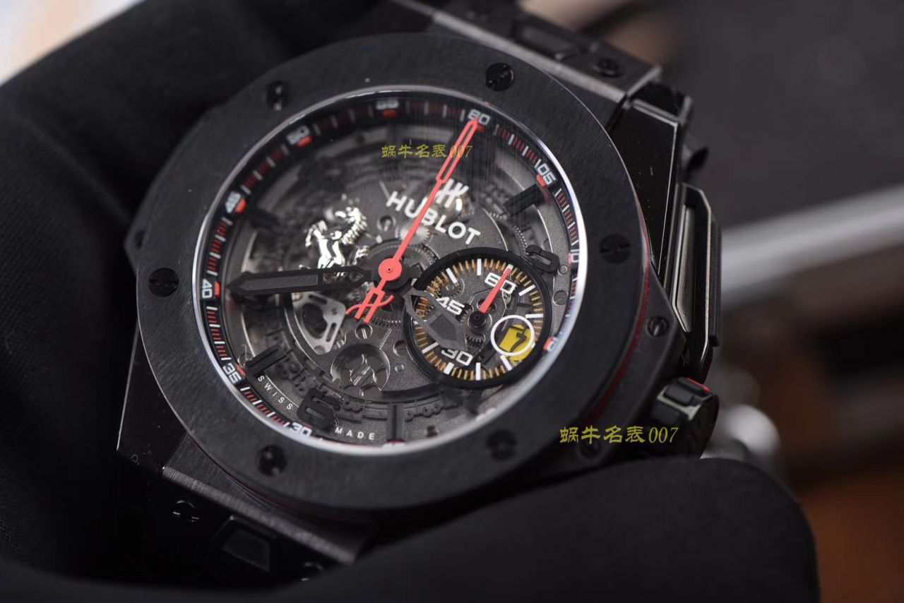 视频讲解V6厂复刻宇舶法拉利Hublot  Ferrari Ceramic F11系列401.CX.0123.VR腕表 / YB062V6