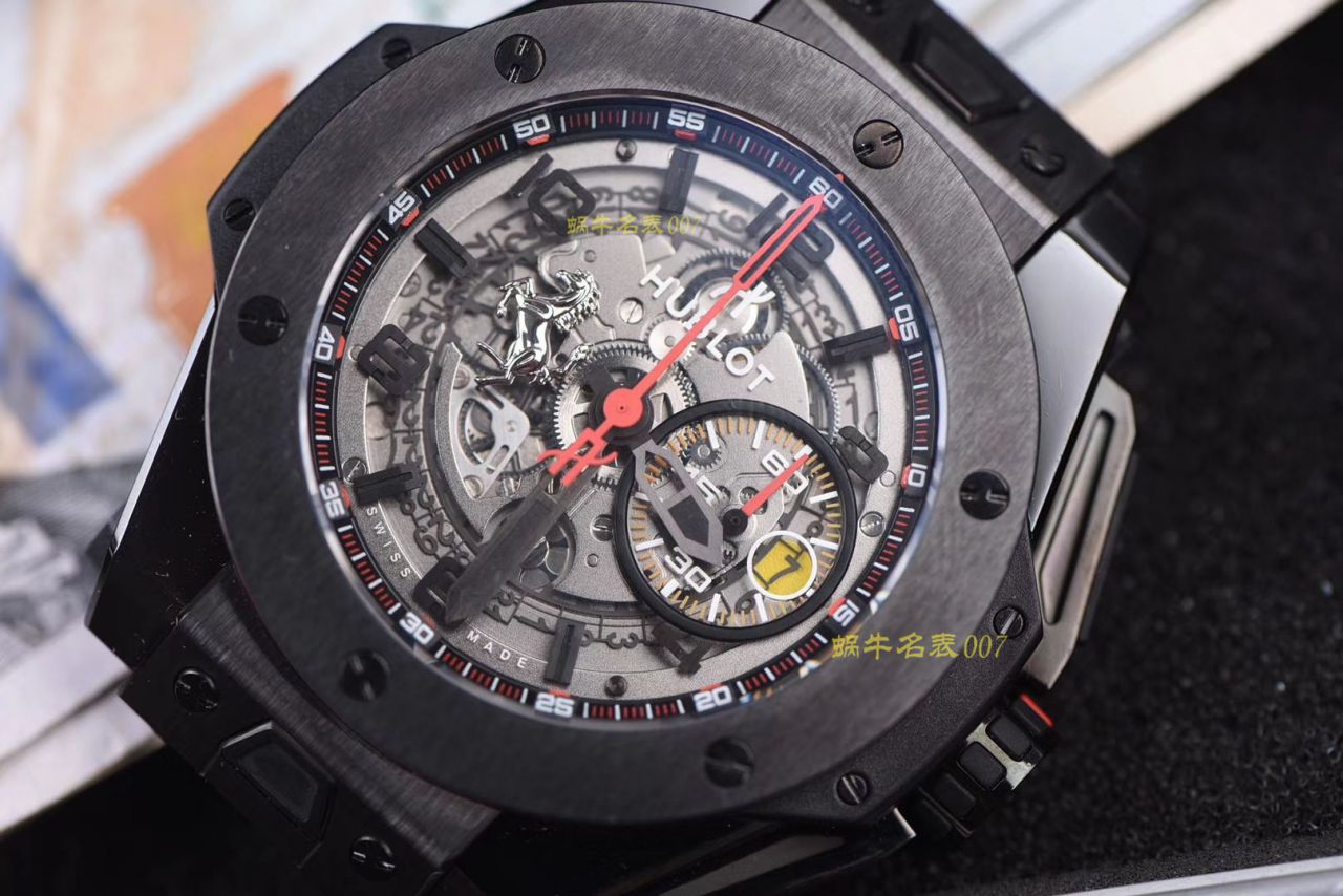 视频讲解V6厂复刻宇舶法拉利Hublot  Ferrari Ceramic F11系列401.CX.0123.VR腕表 / YB062V6