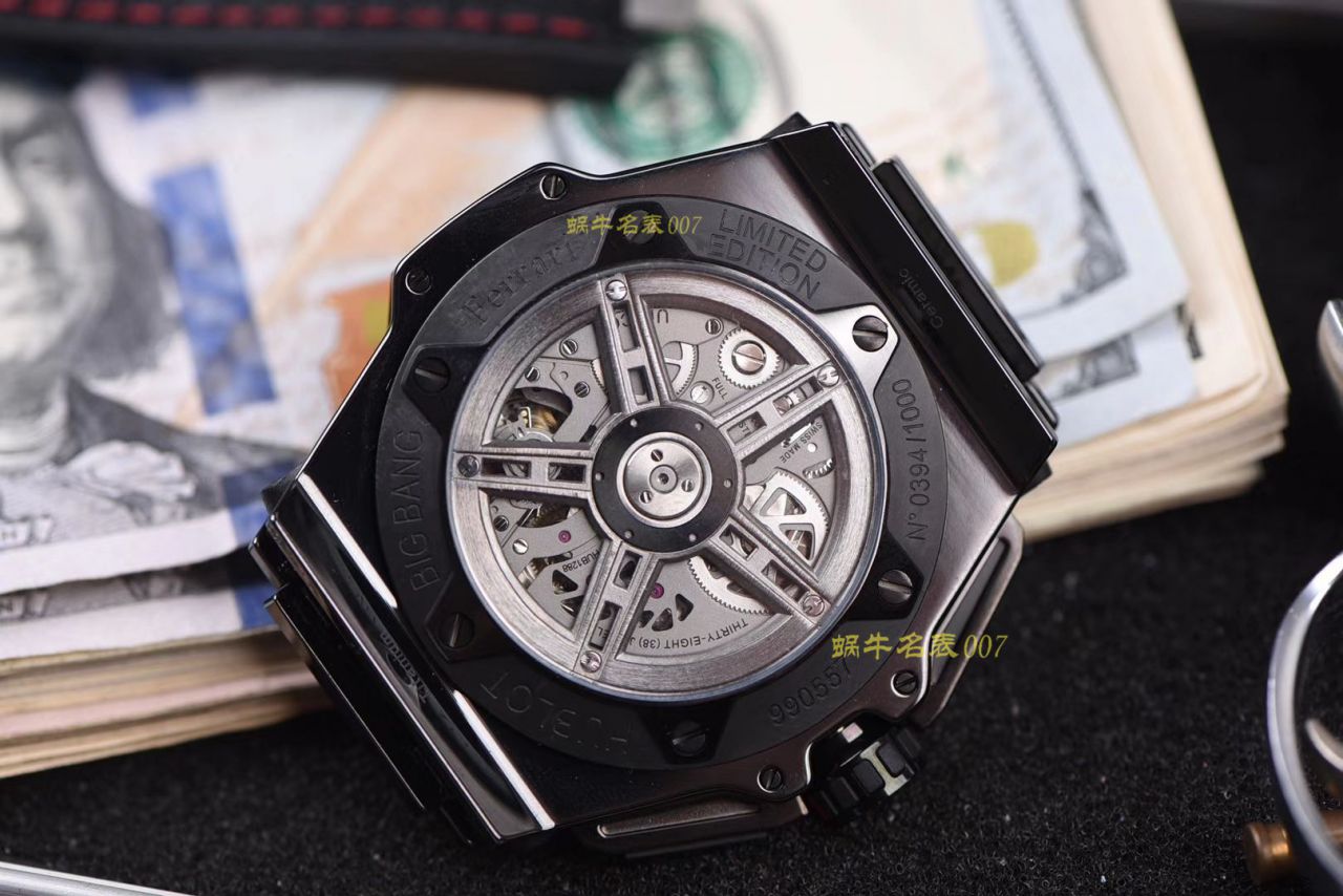 视频讲解V6厂复刻宇舶法拉利Hublot  Ferrari Ceramic F11系列401.CX.0123.VR腕表 / YB062V6