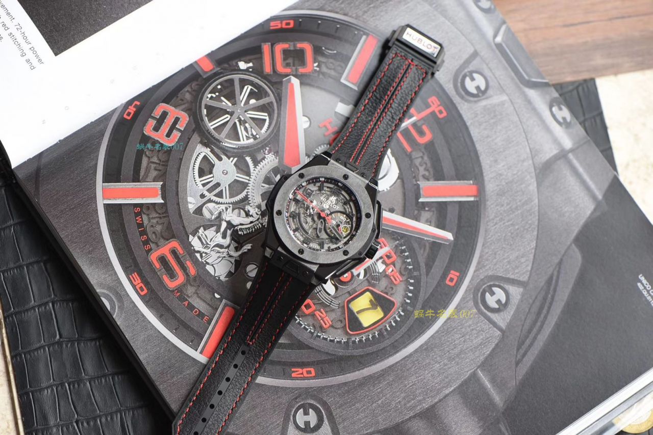 视频讲解V6厂复刻宇舶法拉利Hublot  Ferrari Ceramic F11系列401.CX.0123.VR腕表 / YB062V6