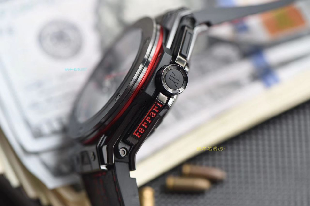 视频讲解V6厂复刻宇舶法拉利Hublot  Ferrari Ceramic F11系列401.CX.0123.VR腕表 / YB062V6