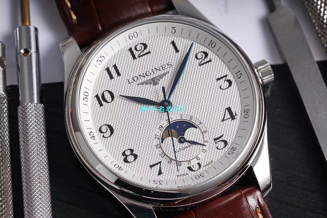 GS厂顶级复刻高仿浪琴名匠L2.909.4.78.3月相腕表 / L163